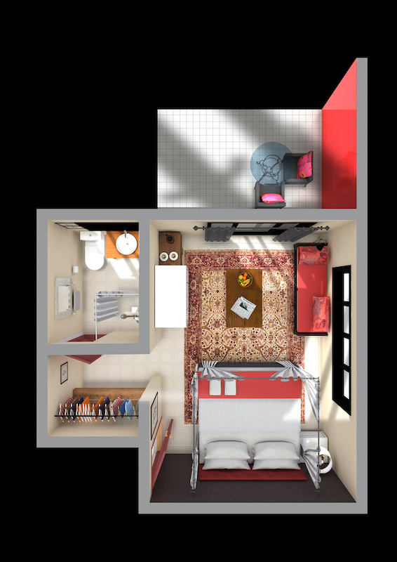 Superior "Poppy" Room - Floor Plan